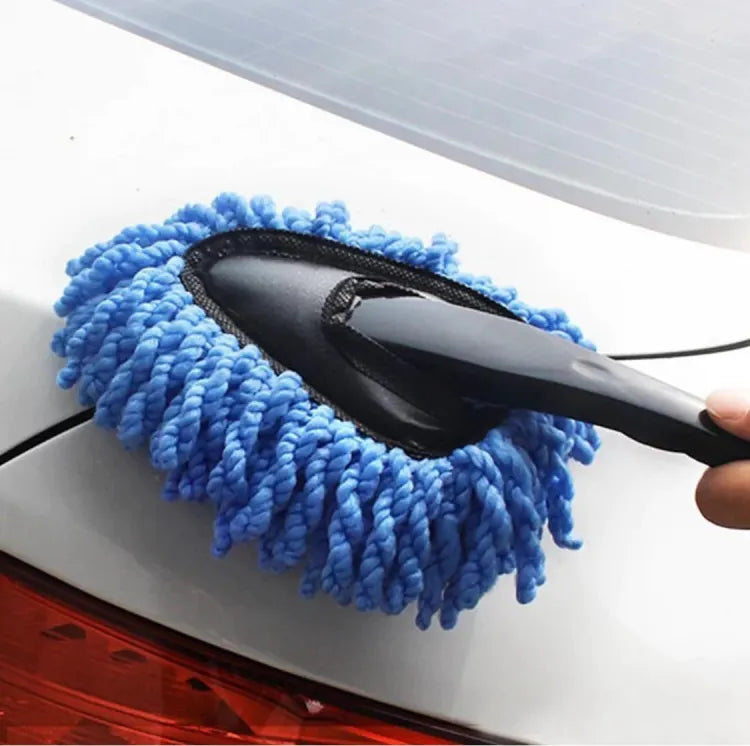 Car Wash Microfiber Brush – Absorbent Dust & Wax Cleaner
