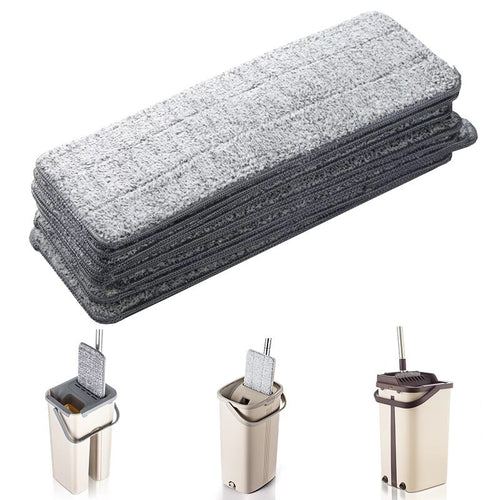 2-Pack Washable Microfiber Pads 33x12cm for Flat Mops