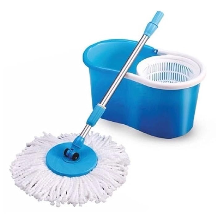 360° Rotating Head Mop with Bucket – Microfiber Magic Mop