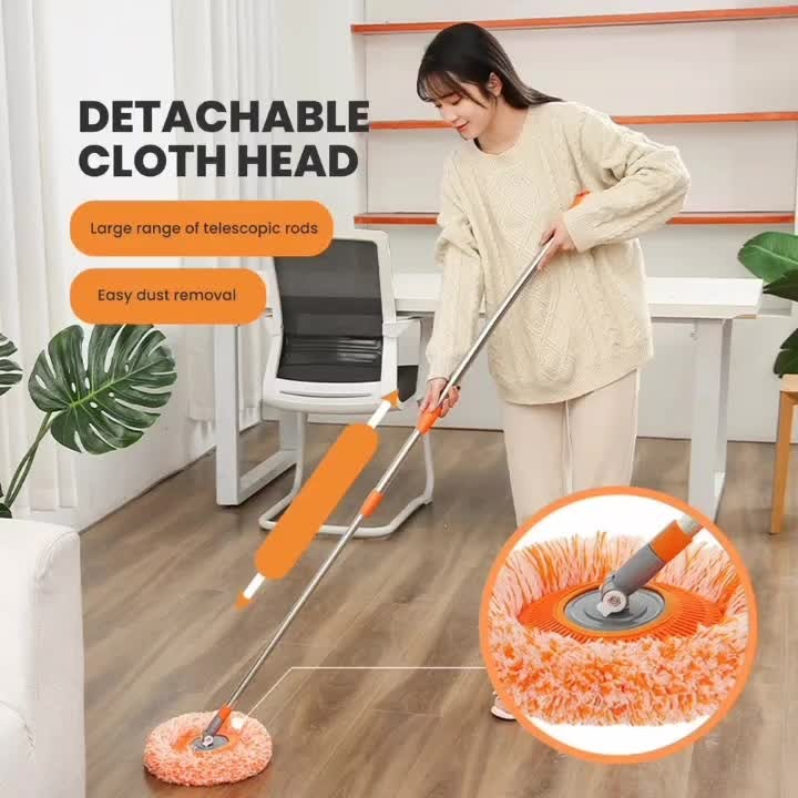 360° Rotating Microfiber Mop – Telescopic Floor & Car Cleaner