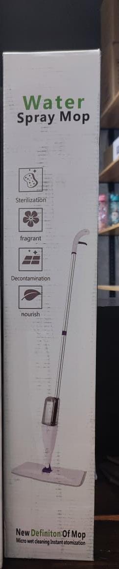 360° Rotating Spray Mop – Dual Fabric Floor Cleaner with Refillable Bottle