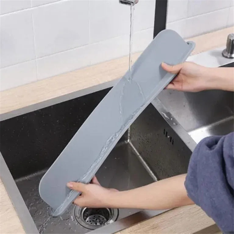 Flexible Silicone Sink Splash Guard for Kitchen & Bathroom